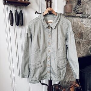 Any Body Green Canvas Field Jacket size XL